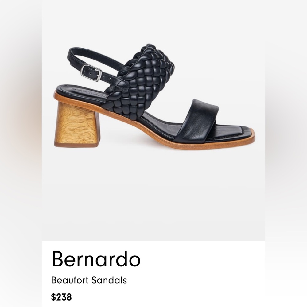 $238 Bernardo Black Women's Sandal Neiman Marcus